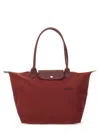 Longchamp Le Pliage Large Bag In Burgundy