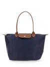 Longchamp Le Pliage Large Bag In Blue