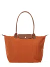 Longchamp Le Pliage Large Bag In Orange