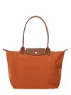 Longchamp Le Pliage Large Bag In Orange