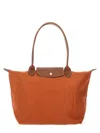 Longchamp Le Pliage Large Bag In Orange