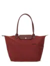 Longchamp Le Pliage Large Bag In Burgundy