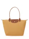 Longchamp 'l Le Pliage Original' Shoulder Bag In Nude