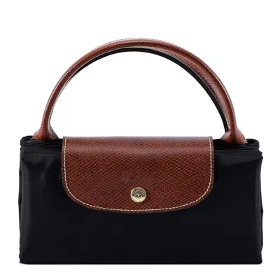 Longchamp Le Pliage Large Travel Bag In Black