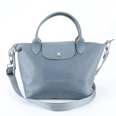 Pre-owned Longchamp Le Pliage Leather Nylon Handbag Shoulder Bag () In Multi