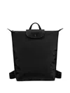 Longchamp Le Pliage Leather-trim Backpack In Black