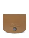 Longchamp Le Pliage Logo-debossed Cardholder In Brown