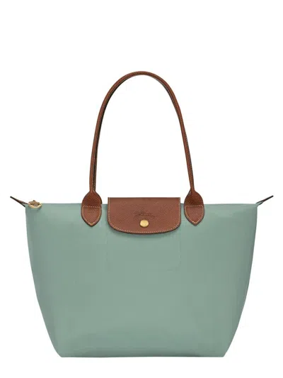 Longchamp Medium Le Pliage Original Shoulder Bag In Green