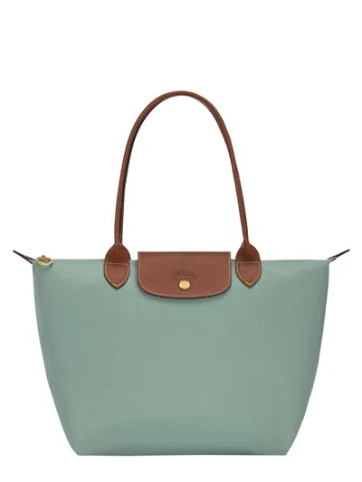 Longchamp Medium Le Pliage Original Shoulder Bag In Green