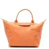 Longchamp Le Pliage M Top Handle Bag In Orange