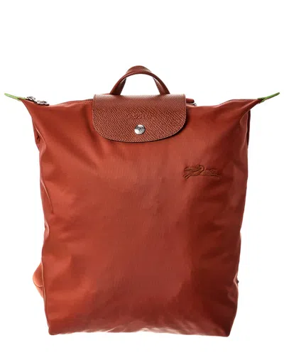 Longchamp Le Pliage Original Medium Canvas Backpack In Brown