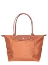 Longchamp Le Pliage Medium Bag In Brown