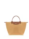 Longchamp Le Pliage Medium Bag In Beige