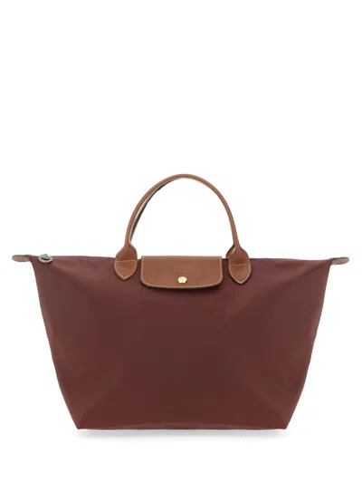 Longchamp Le Pliage Medium Bag In Bordeaux