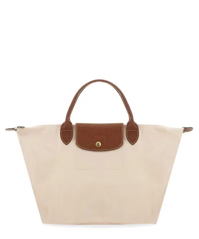 Longchamp Le Pliage Medium Tote Bag In Beige
