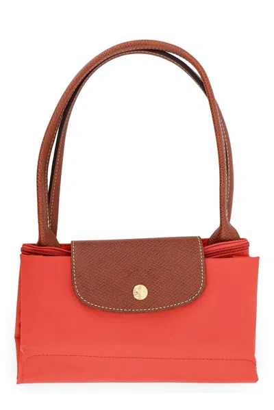 Longchamp Le Pliage Medium Tote Bag In Coral