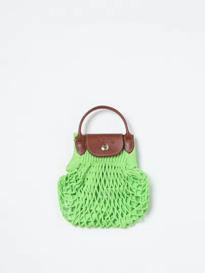 Longchamp Le Pliage Mesh Shopping Bag In Green