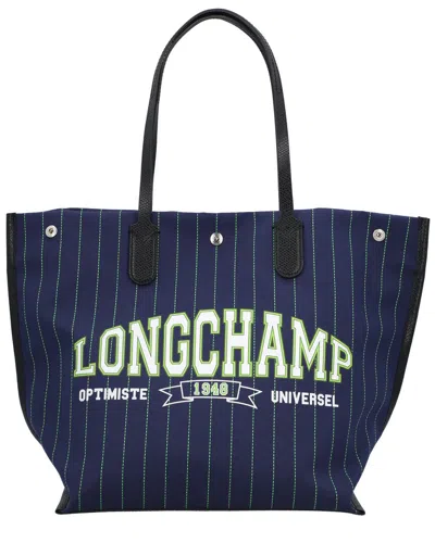 Longchamp Le Pliage New Canvas Tote In Blue