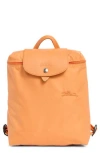 Longchamp Le Pliage Nylon Canvas Backpack In Orange