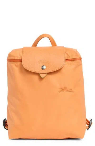 Longchamp Le Pliage Nylon Canvas Backpack In Orange
