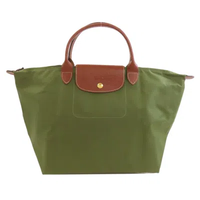 Pre-owned Longchamp Le Pliage Nylon Handbag () In Green