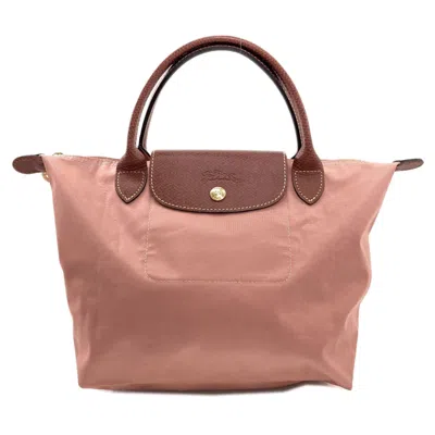 Pre-owned Longchamp Le Pliage Nylon Handbag () In Pink