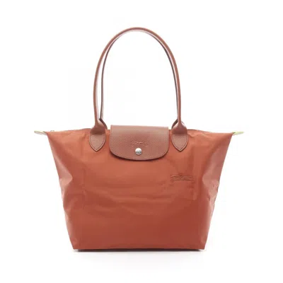 Longchamp Le Pliage Nylon Leather Tote Bag In Blue