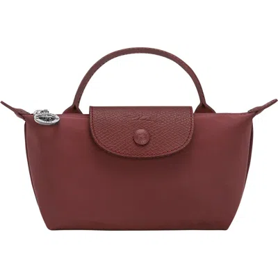 Longchamp Le Pliage One Cosmetic Case In Burgundy