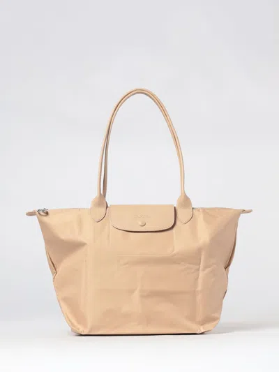 Longchamp Le Pliage One Large Shoulder Tote In Recycled Nylon In Nude