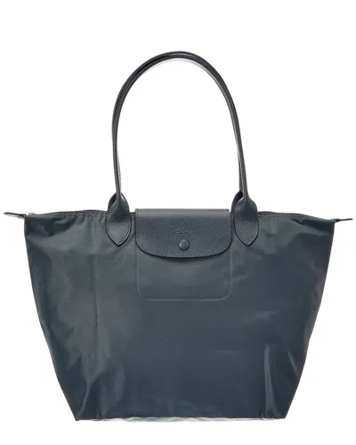 Longchamp Le Pliage One Long Handle Large Tote In Gray