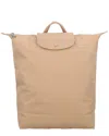 Longchamp Le Pliage One Medium Backpack In Beige