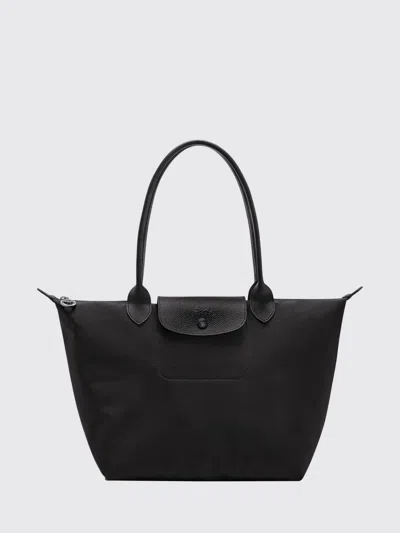 Longchamp Le Pliage One Medium Shoulder Tote In Recycled Nylon In Black