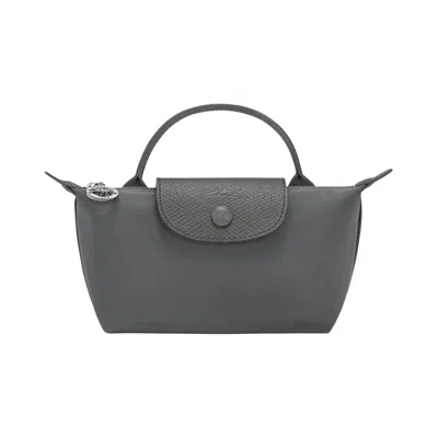 Pre-owned Longchamp Le Pliage One Pouch 'anthracite' | Grey | Women's Size Onesize