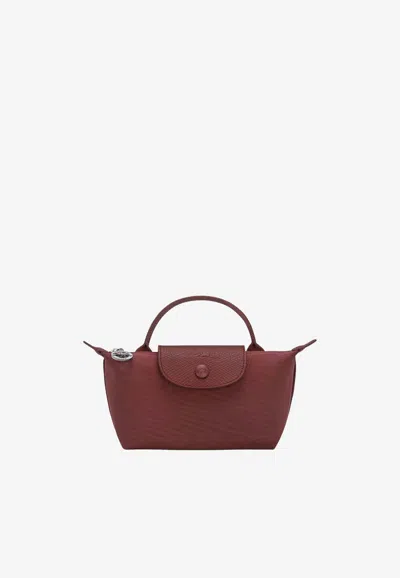 Longchamp Le Pliage One Pouch Bag In Burgundy