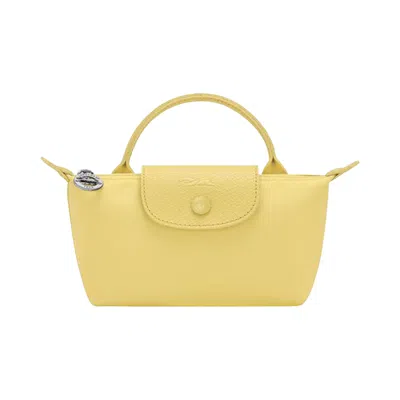 Pre-owned Longchamp Le Pliage One Pouch 'lime' | Green | Women's Size Onesize