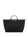 Longchamp 르 플리아쥬 원 트래블 백 In Black