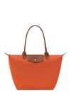 Longchamp Original Foldover Flap Tote Bag Top Handle