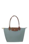 Longchamp Small Le Pliage Original Top Handle Bag In Water Green