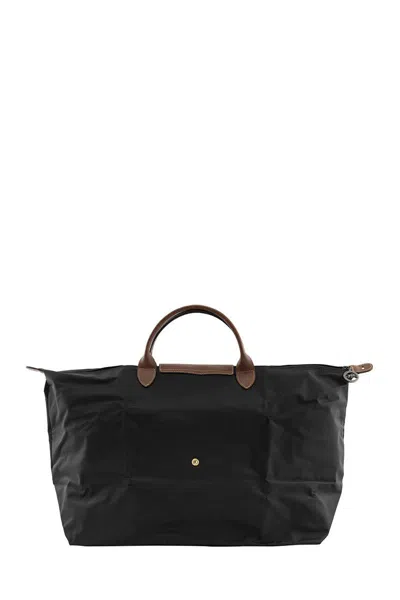 Longchamp Le Pliage Large Travel Bag In Black