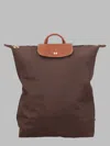 Longchamp Le Pliage Original Backpack In Brown