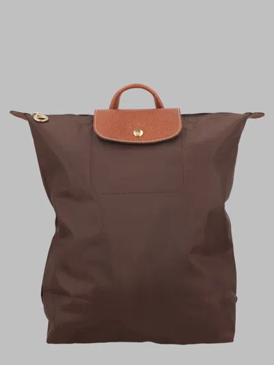 Longchamp Le Pliage Original Backpack In Brown
