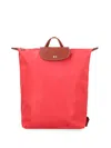 Longchamp Le Pliage Original Backpack In Red