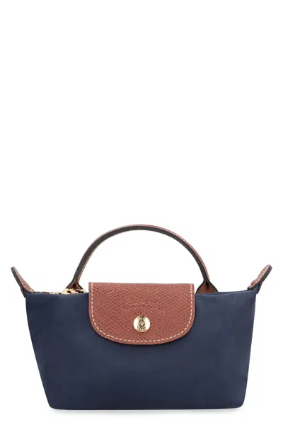 Longchamp Le Pliage Original Blue Navy Clutch Bag