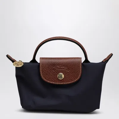 Longchamp Le Pliage Original Blue Navy Clutch Bag