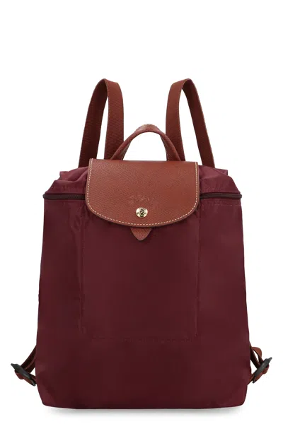 Longchamp Le Pliage Original Burgundy Backpack M