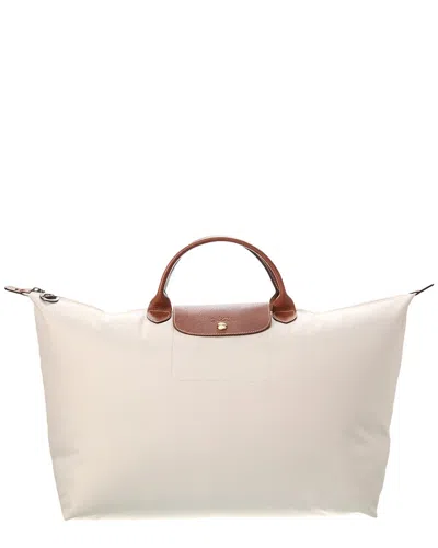 Longchamp Le Pliage Original Canvas Bag In White