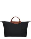 Longchamp Le Pliage Original Canvas Tote In Black