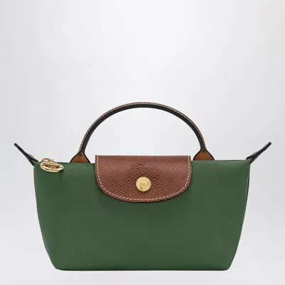 Longchamp Le Pliage Original Clutch Bag In Green