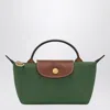 Longchamp Le Pliage Original Clutch Bag In Green