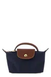 Longchamp 'le Pliage Original' Clutch In Blue